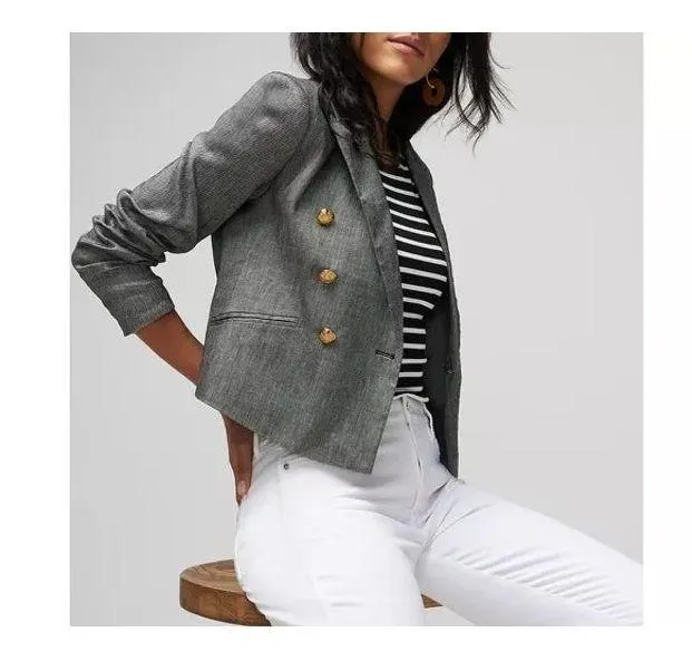 WHBM 14 White House Black Market 14 Suit Set Trouser Blazer Pants Jacket Women - Image 2