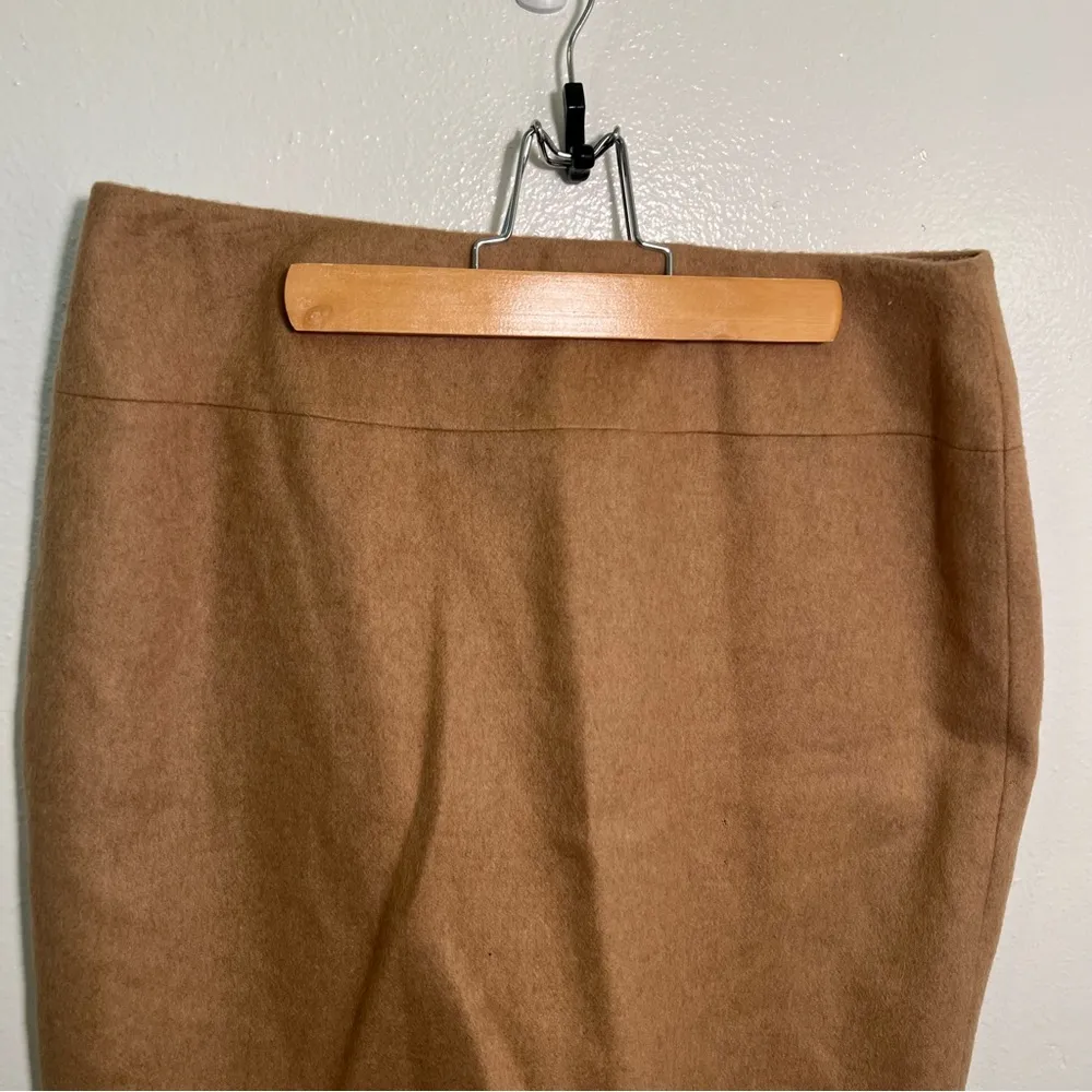 Vintage Talbots Pure Camel Hair Pencil Skirt Tan 12 - Image 3