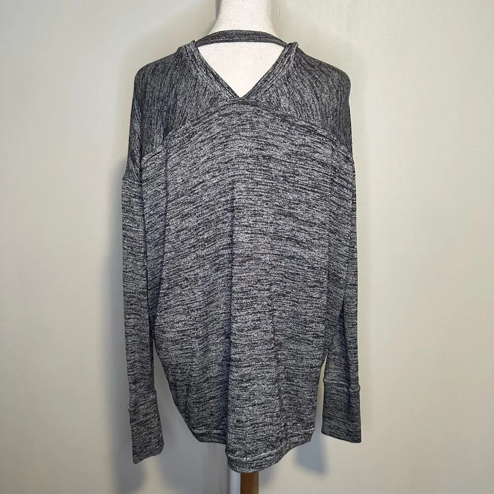 Athleta dark heather gray long sleeve knit cardigan size XXS - Image 4