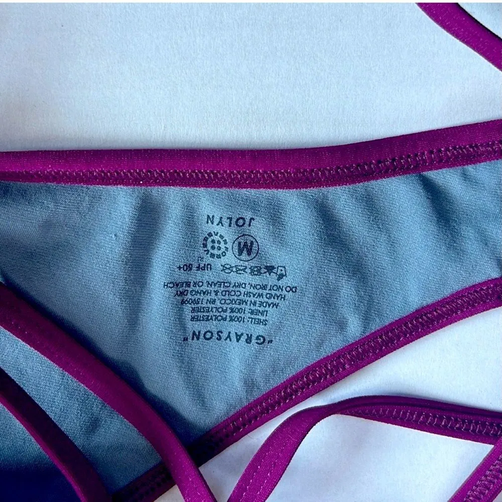 Jolyn Grayson Bikini Top in Cabernet Purple Size Medium - Image 8
