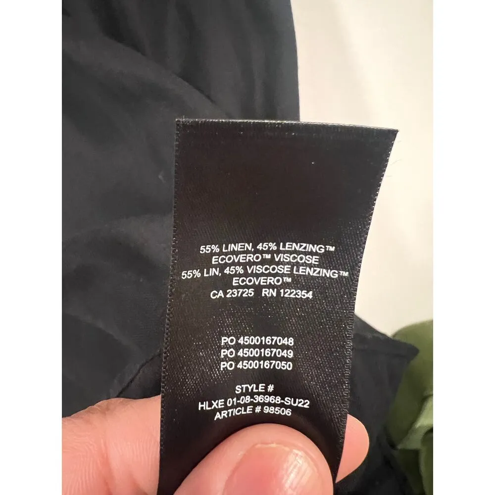 Aritzia Babaton  Ban Halter Minimalist Linen Mini Dress Black Vacation Small - Image 7