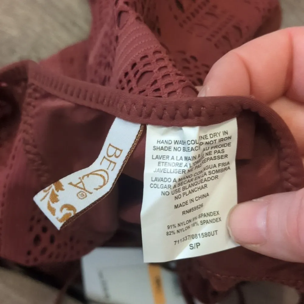 BECCA BY REBECCA VIRTUE COLORPLAY HIGH NECK ONE PIECE - COCONUT size Small - Image 6