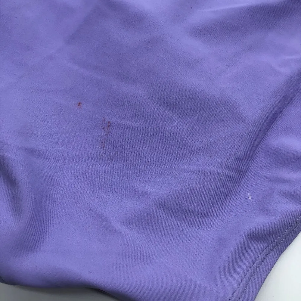 Hula Honey High-Waist Purple Bikini Swim Bottoms Side Ties Lace Up Purple XS - Image 5