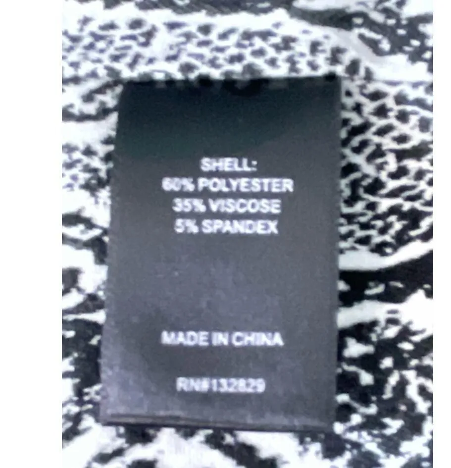 NBD Jania Black Snakeskin Print Pattern Cropped Bustier Size Small - Image 7