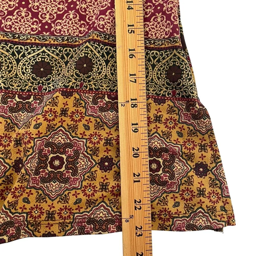 Moa Moa Babydoll Large Top Blouse Vneck Tie Back Fairy Grunge 90s Whimsy Romance - Image 8