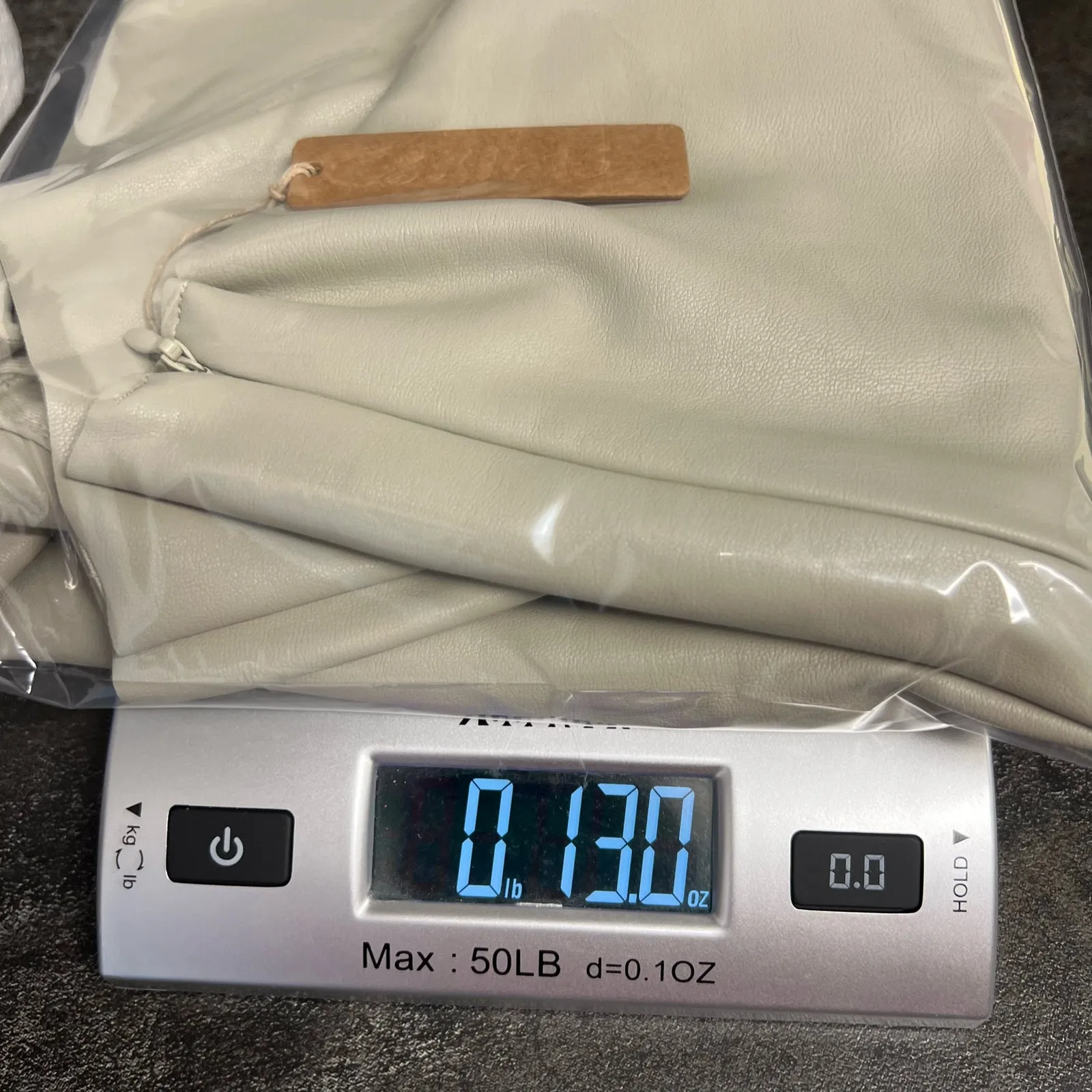 Skims Faux Leather Bodysuit Tan Snap Closure Long Sleeve Plus 2X Stretch NWT - Image 12