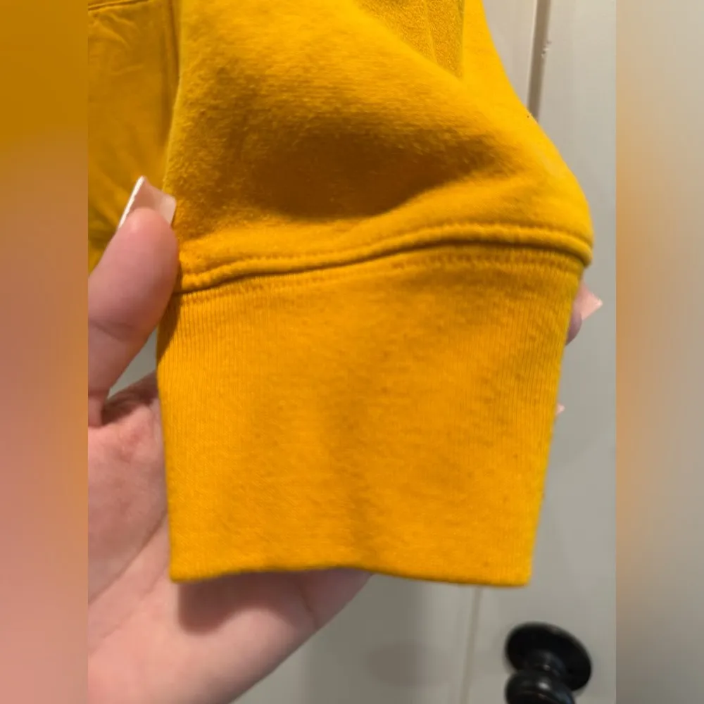 GAP Women's Yellow Zip Hoodie Size L - Image 6