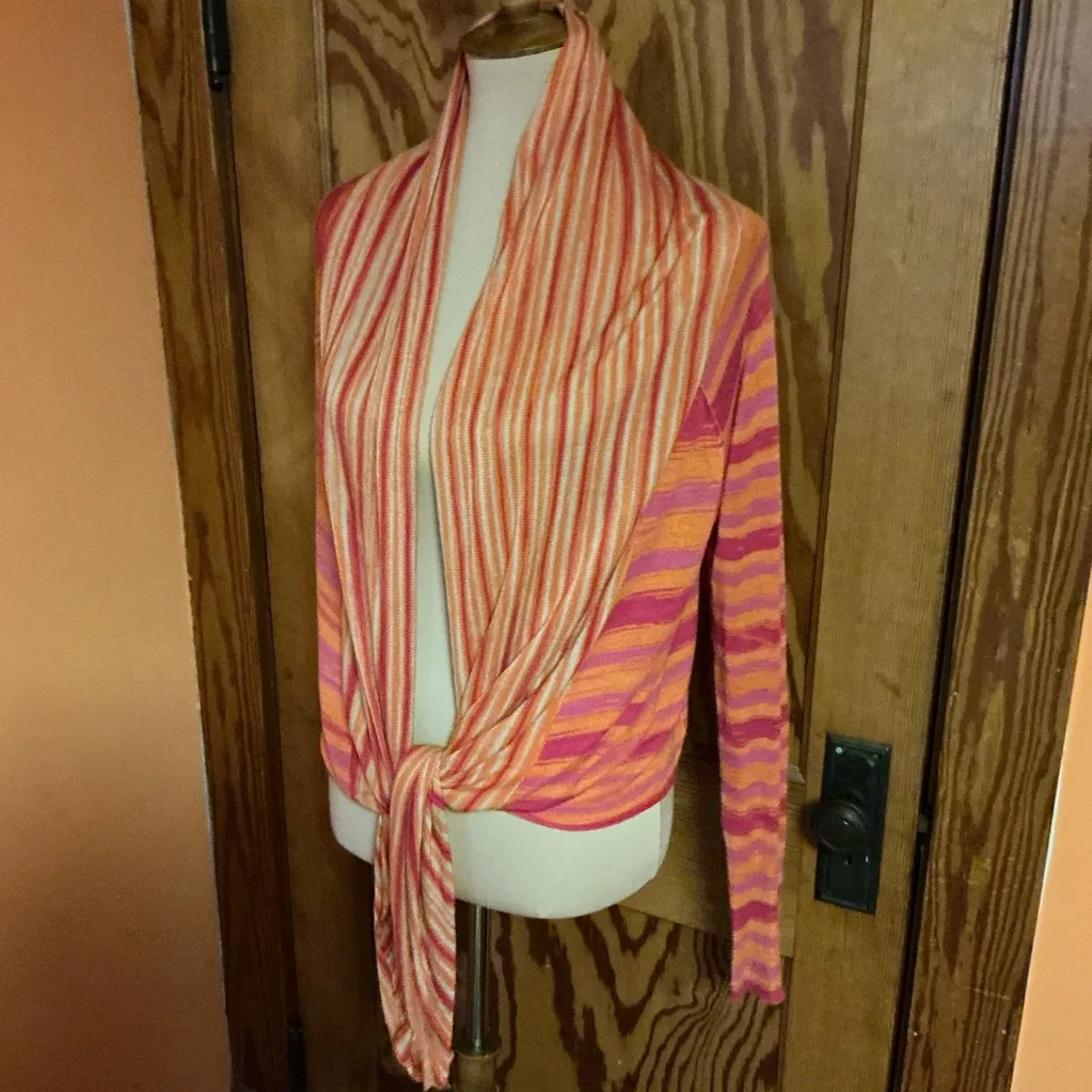 Buffalo David Bitton  Bright Striped Slouchy Cardigan - Image 11