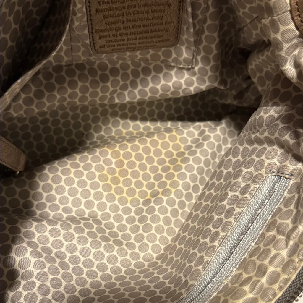 Brighton Brown and Gold Snake Print Bag - Image 2