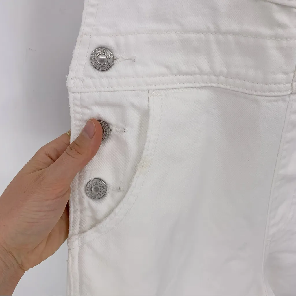 LEVI'S Cutoff Overalls White 4/6? - Image 4
