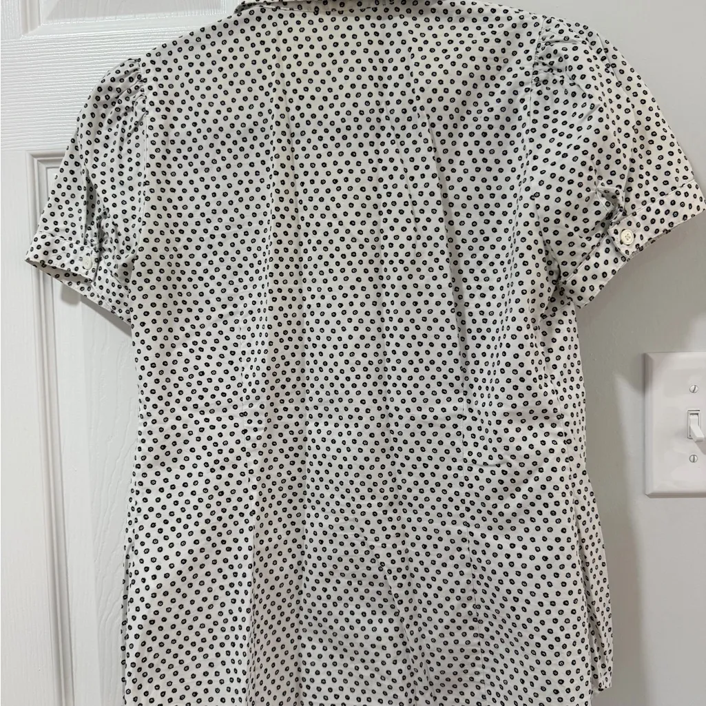 Club Monaco Polka Dot Button-Down Shirt - Image 3