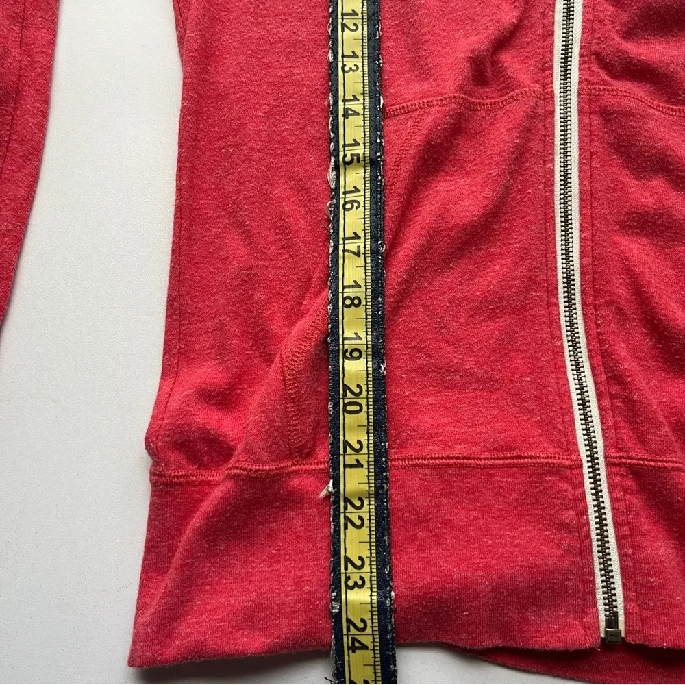 Nike Soft Lightweight Zip Up Hoodie Red Pink Medium - Image 6