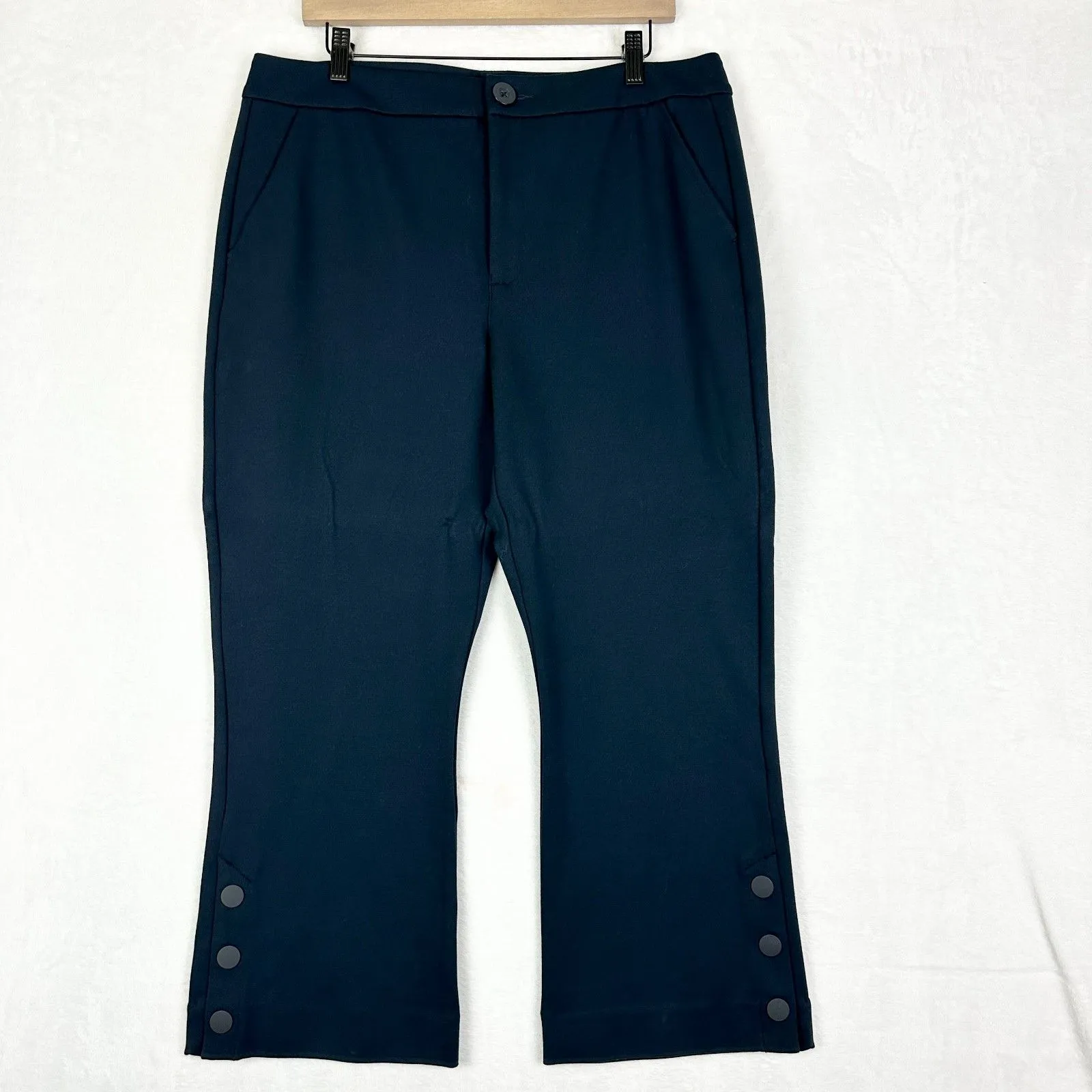 Cabi Keen Kick Flare Pants Classic Navy Size 14 NWT Timeless Minimalist Career - Image 4