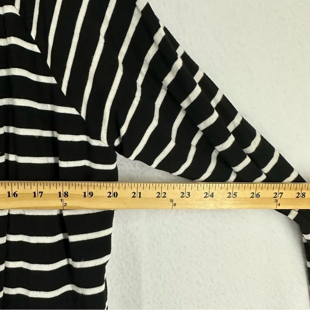 Tart Long Sleeve Pocket Striped Cardigan XS Black/White - Image 6