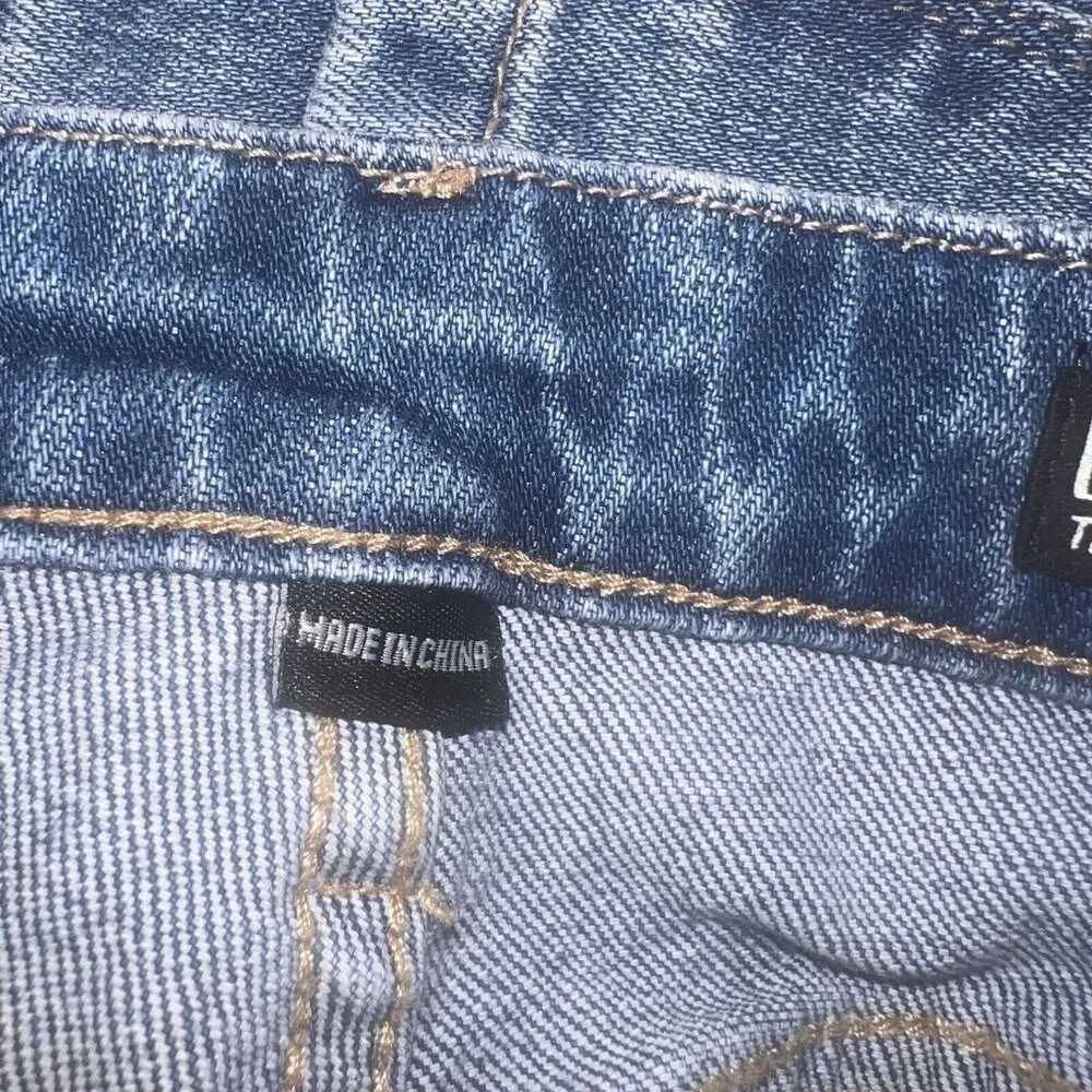 BlankNYC Blue Jeans Womens Size 31 Denim The Baxter Ribcage Straight Leg Stretch - Image 7