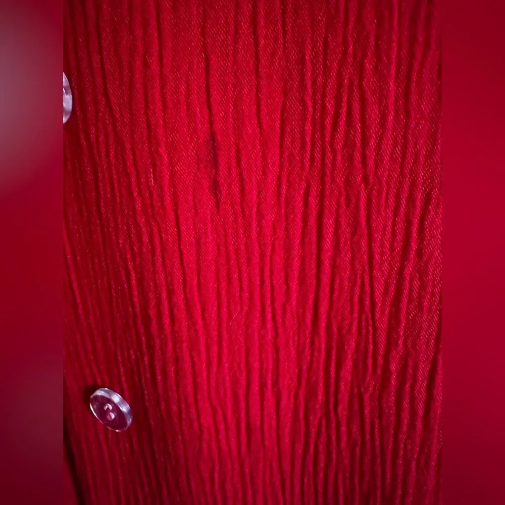 Vintage 80s Vibrant Red Two - Image 5