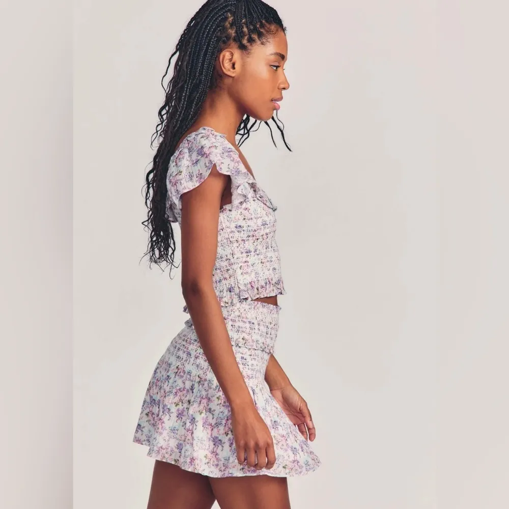 LoveShackFancy Camilla Mini Skirt - Image 4