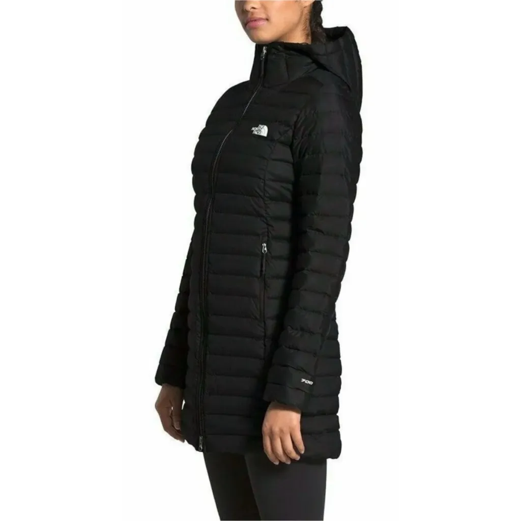 The North Face Women's Long Black Puffer Coat - Image 2