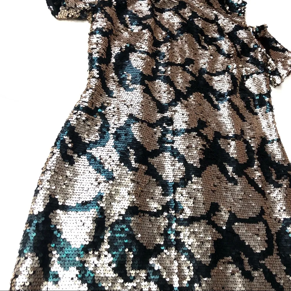 Topshop Dress Cold Shoulder Sequins - Image 5