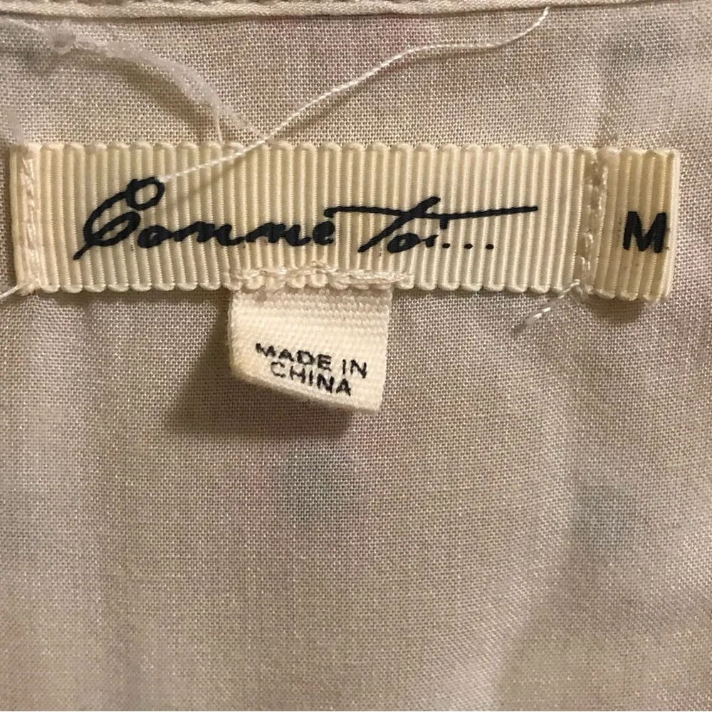 Anthropologie Comme Toi embroidered peasant top M - Image 5