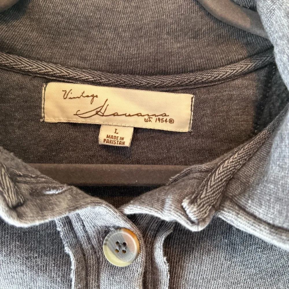 Vintage Havana Gray Long Sleeve Sweatshirt Fleece - Image 3