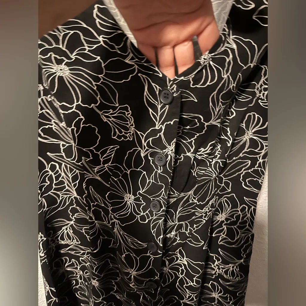 Steve Madden NWOT Elegant‎ Black Floral Dress new without tag - Image 9