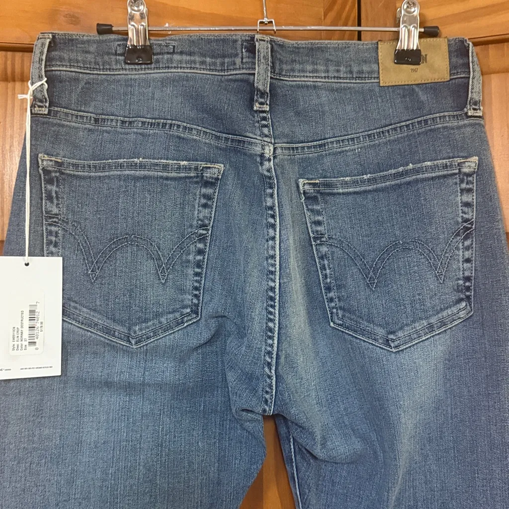 Edwin “Elin Crop” Jeans in Norway Destructed Blue Size 27 - Image 6