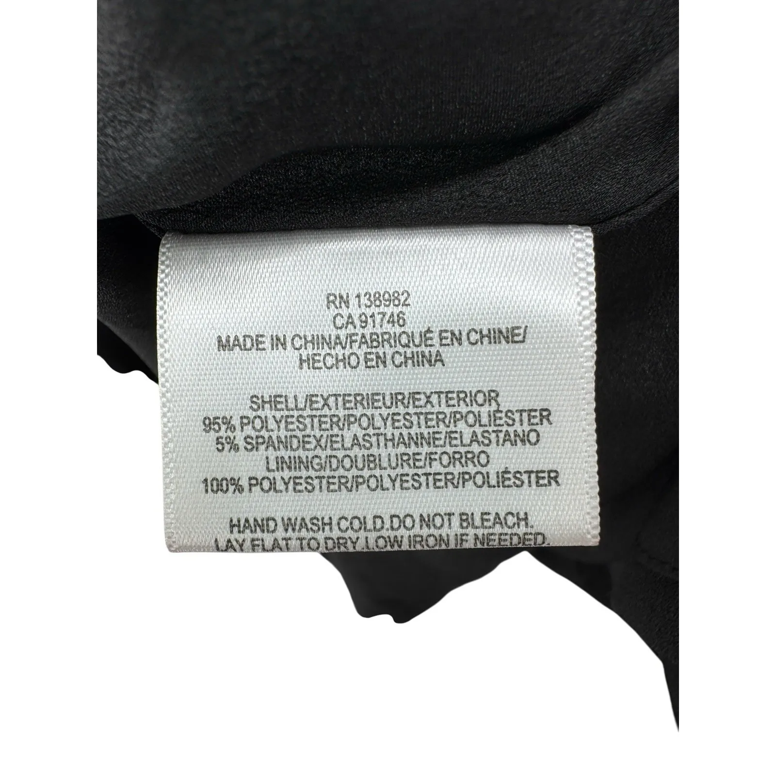 Dress the Population‎ Iris Slit Crepe Gown Black Size Small Formal Maxi Dress - Image 6