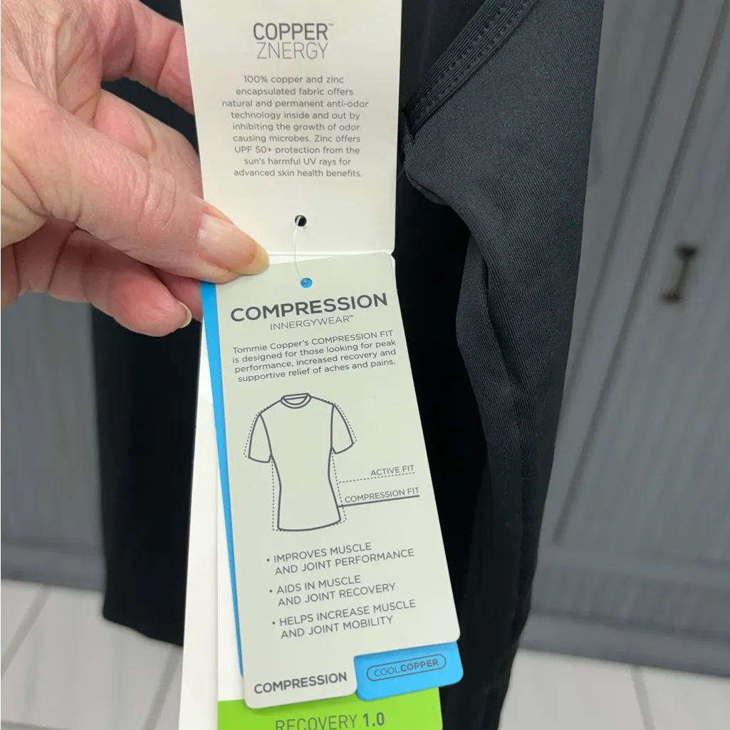 Tommie Copper Black Compression Tank Top XL Cool Copper Recovery 1.0 Size XL NWT - Image 11