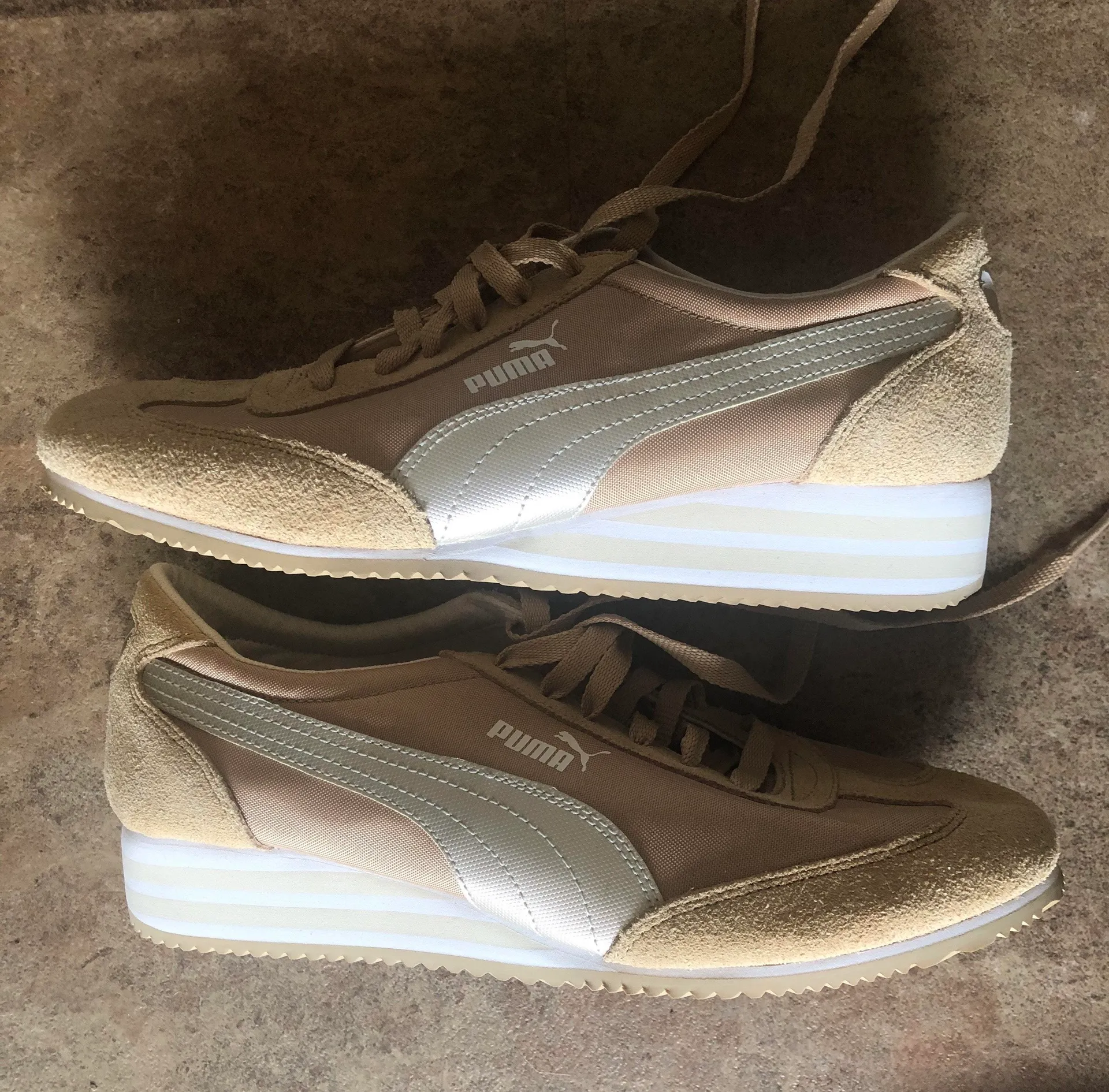 Puma Caroline Stripe Wedge Sneaker - Image 4