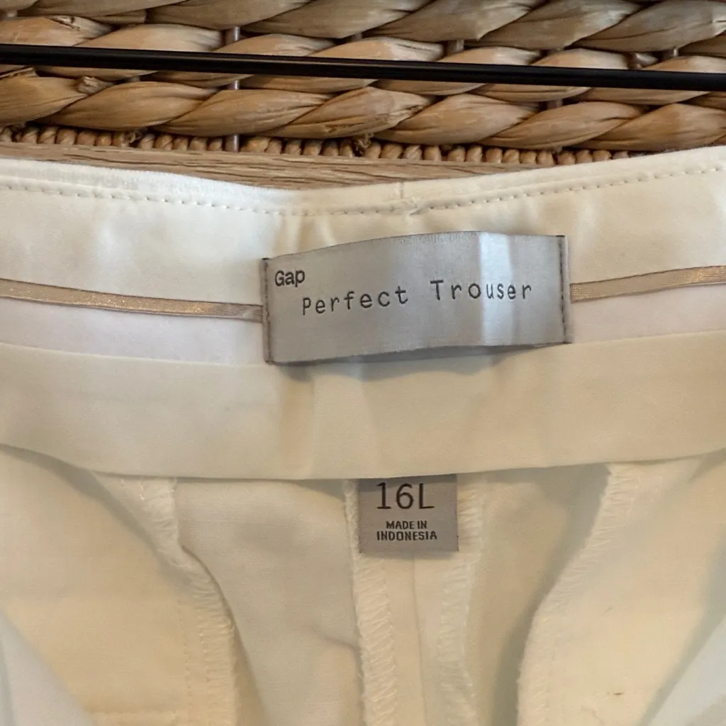NWT GAP High-Rise Perfect Trouser Washable Cotton Woven Career Dress Pant, 16L - Image 8