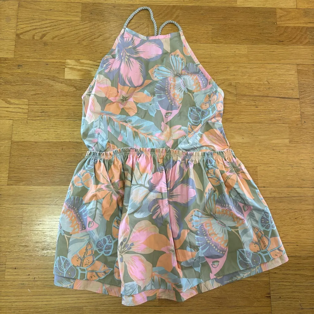 NEW Free People Deserted Island Coastal Resortwear Boho Butterfly Mini Dress M - Image 3