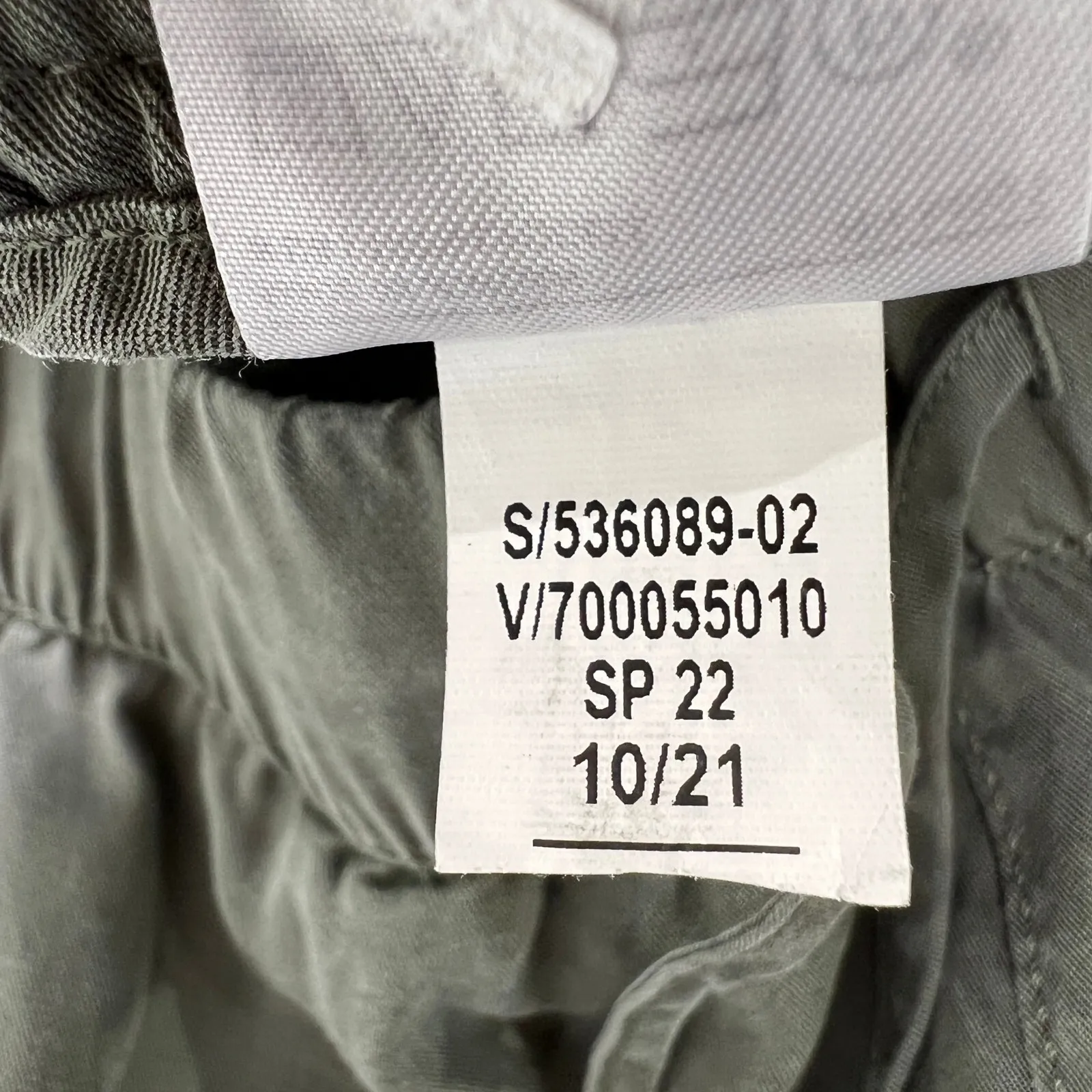 Gap Olive Green Lyocell Cargo Pants Drawstring Pockets Casual Joggers‎ Small P - Image 5