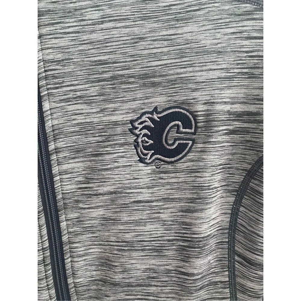 NHL Calgary Flames womans zip up Black Size undefined - Image 3