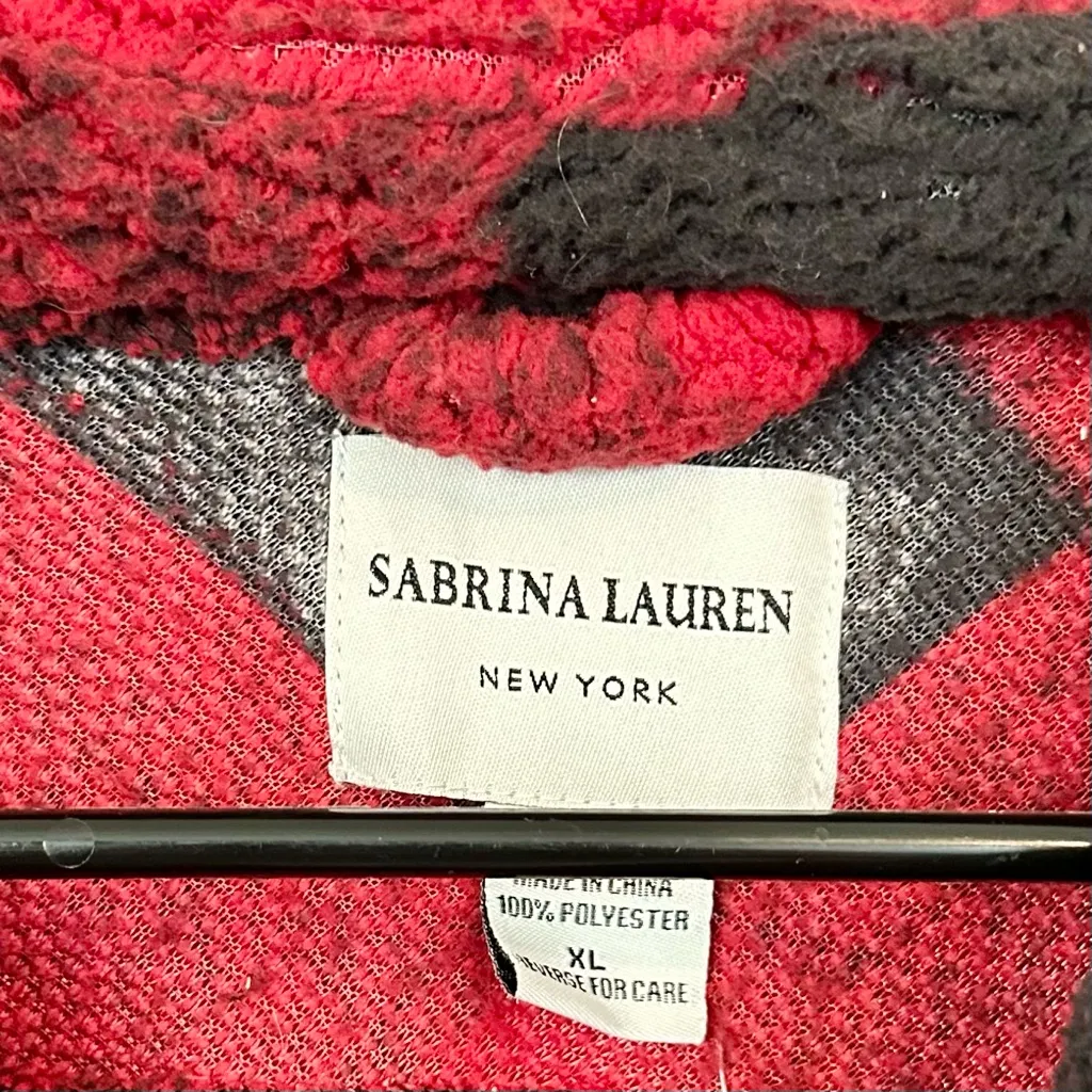 Sabrina Lauren Red and Black Buffalo Check Plaid Shacket - Image 2