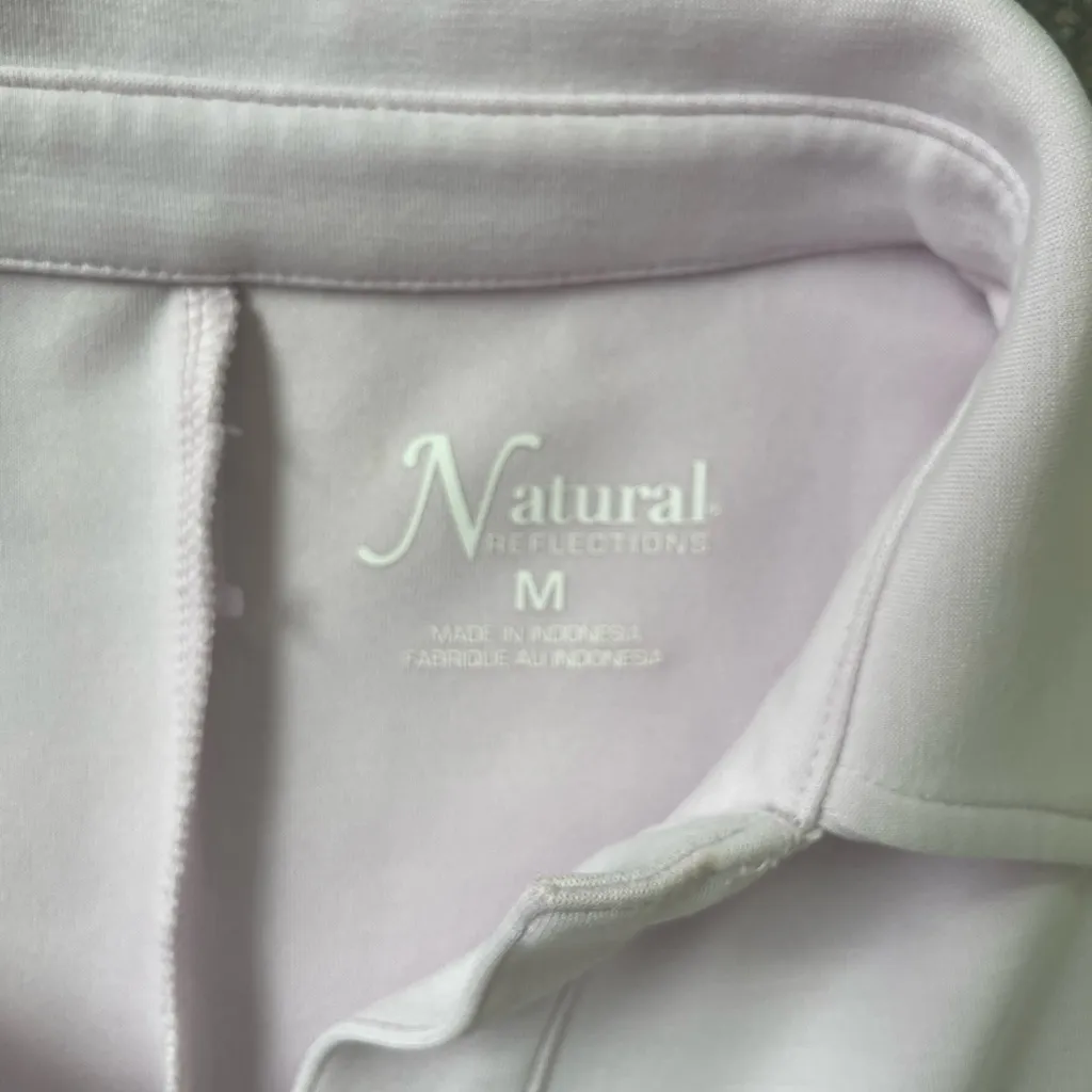 Natural Reflections Soft Haven Sleeveless Polo Dress Soft Lilac Size M - Image 6