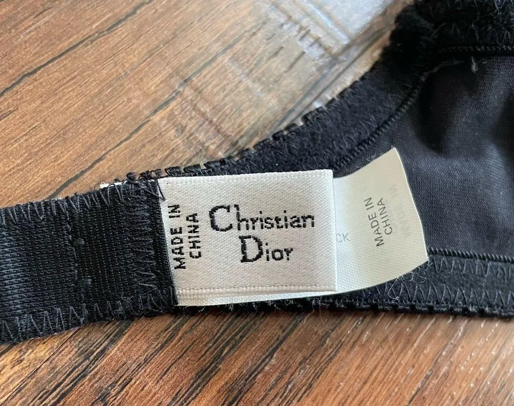 vintage black with lace bra, 34A - Image 11