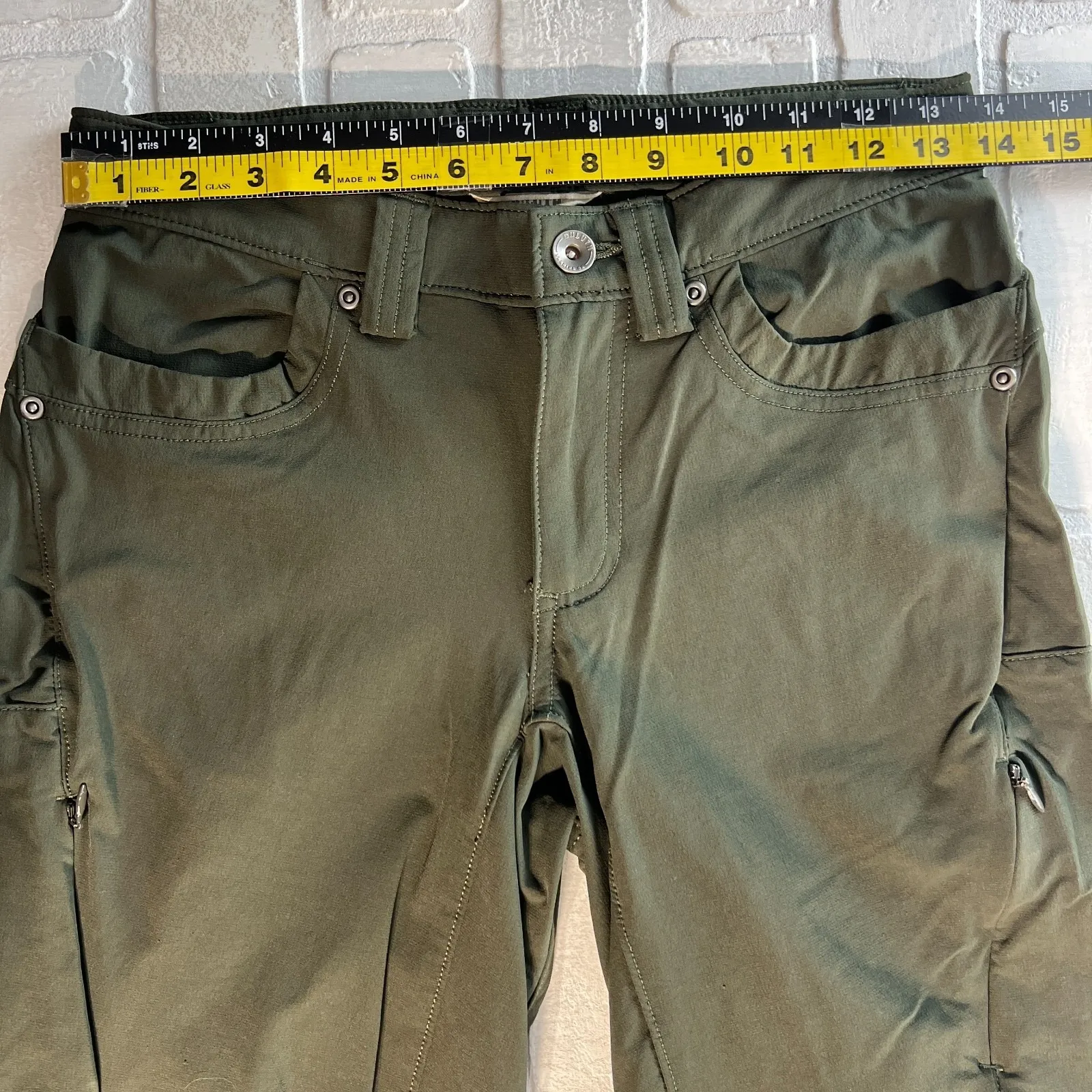 Duluth Trading Flexpedition Pants Womens 2x32 Green Bootcut Outdoor Hiking Nylon Size 2 - Image 10