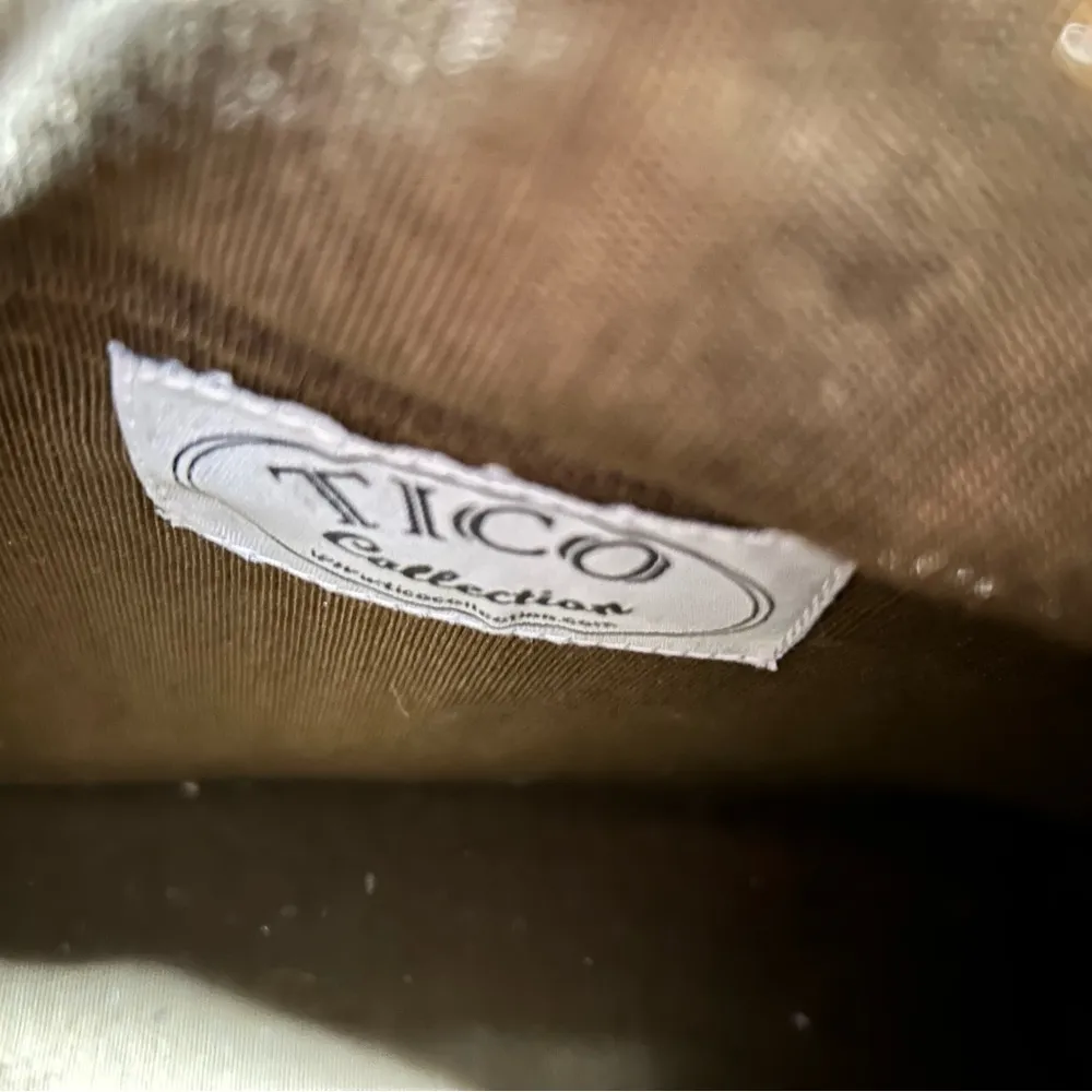 NEW TICO Artisanal Woven Fiber Summer Lined Tote 13x9” Tan - Image 6