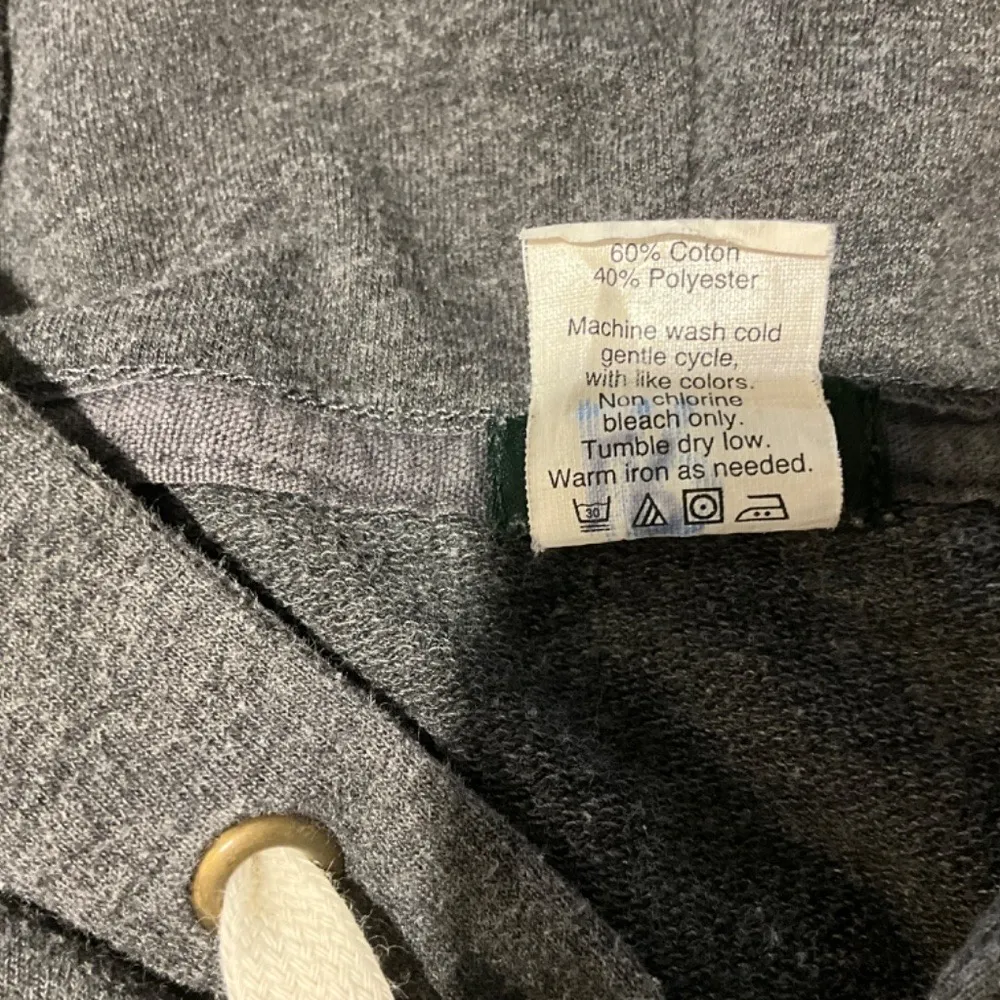 J.Crew Sweatshirt Hoodie Hoody Dark Heather Gray Full Zip Size Small - Image 10