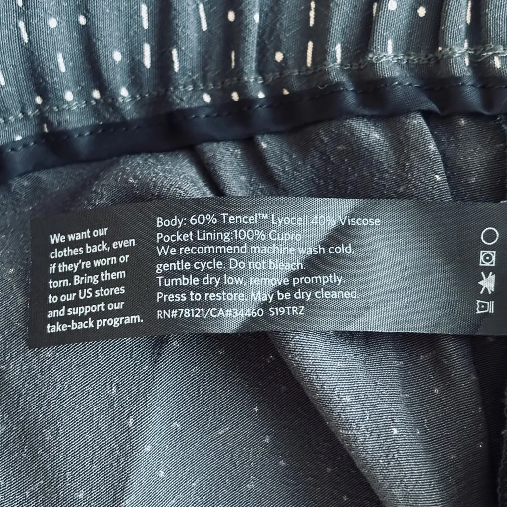 Eileen fisher viscose Stretch Comfortable Ankle Pant With Pockets Size Small - Image 7