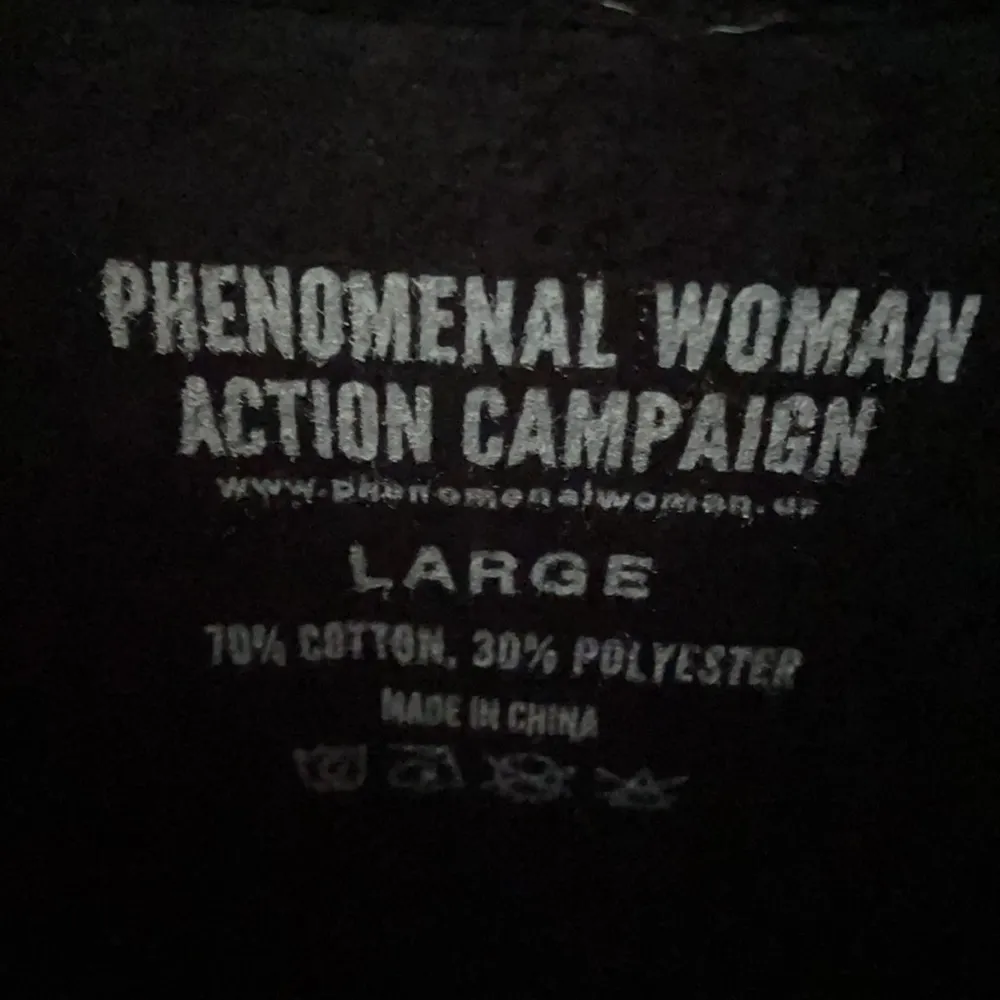 Phenomenal Woman Action Campaign Ambitious Split Hem Hoodie Large Black - Image 4