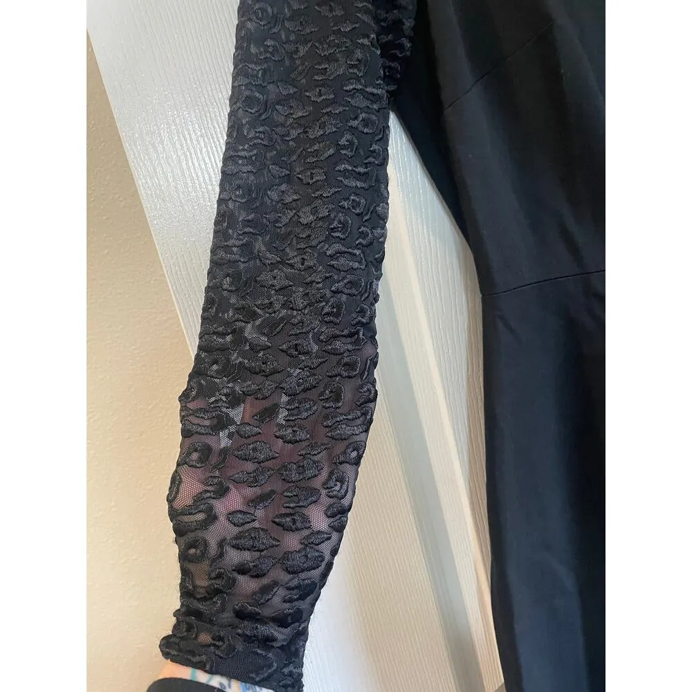 Roland Mouret for Banana Republic Black Sheath dress with lace. Size 10 - Image 16