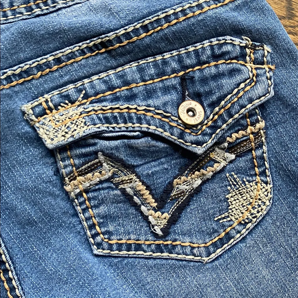 Vanity Low Rise Boot Cut Jeans Blue Size undefined - Image 3