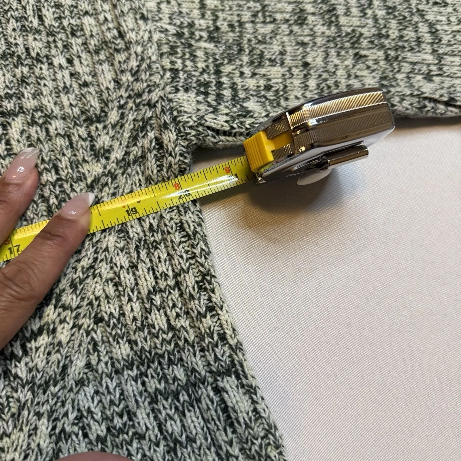 LA Hearts‎ Green Heavy Knit Cropped Sweater Long Sleeve Everyday Workwear M # - Image 8