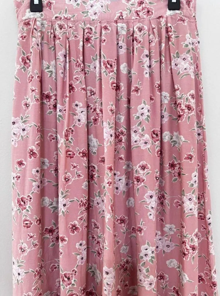 Vintage Lee David collection size large midi floral  skirt - Image 2