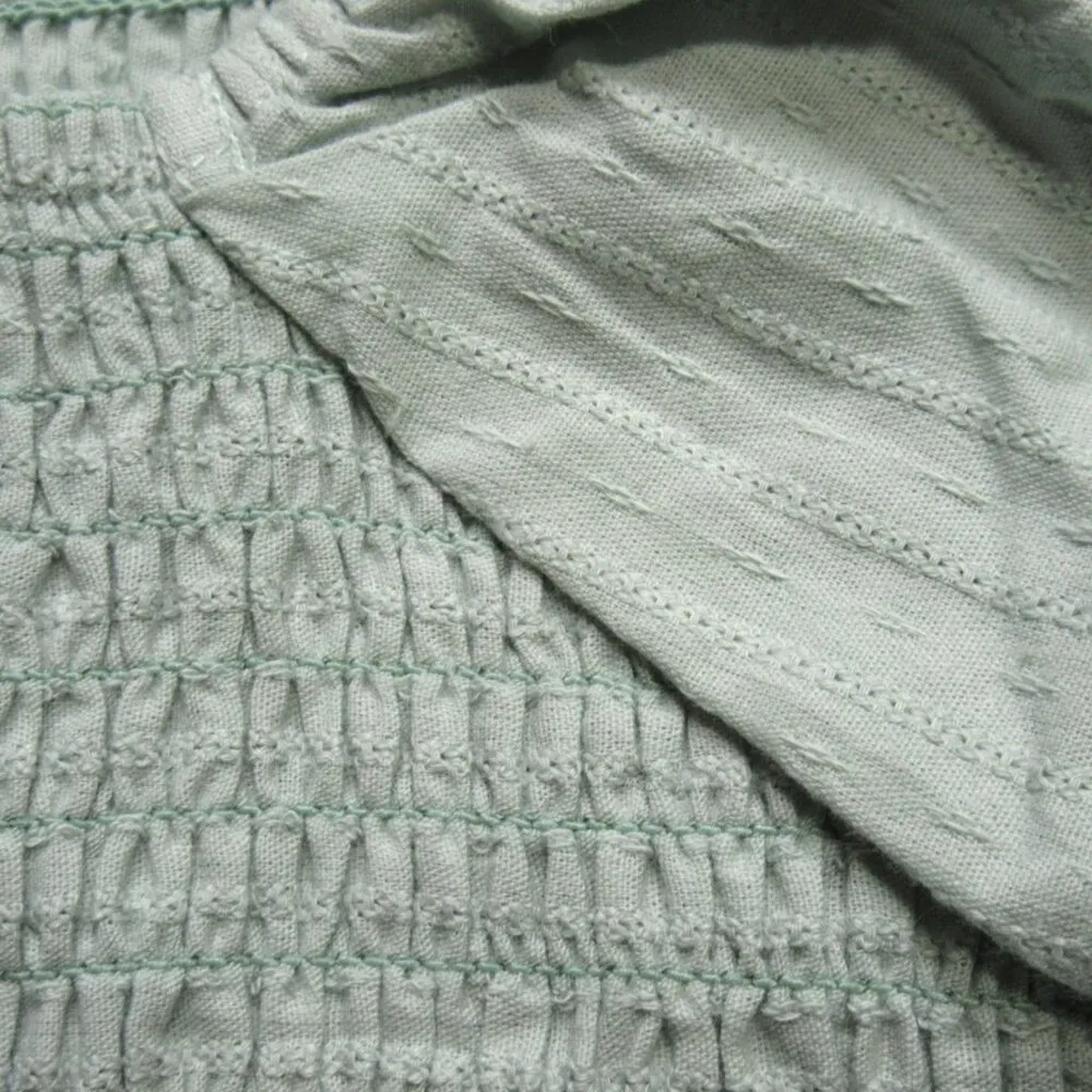 NWT Ivy City Co. Lani Midi in Sage Green Smocked Cotton Dress M Size M - Image 4