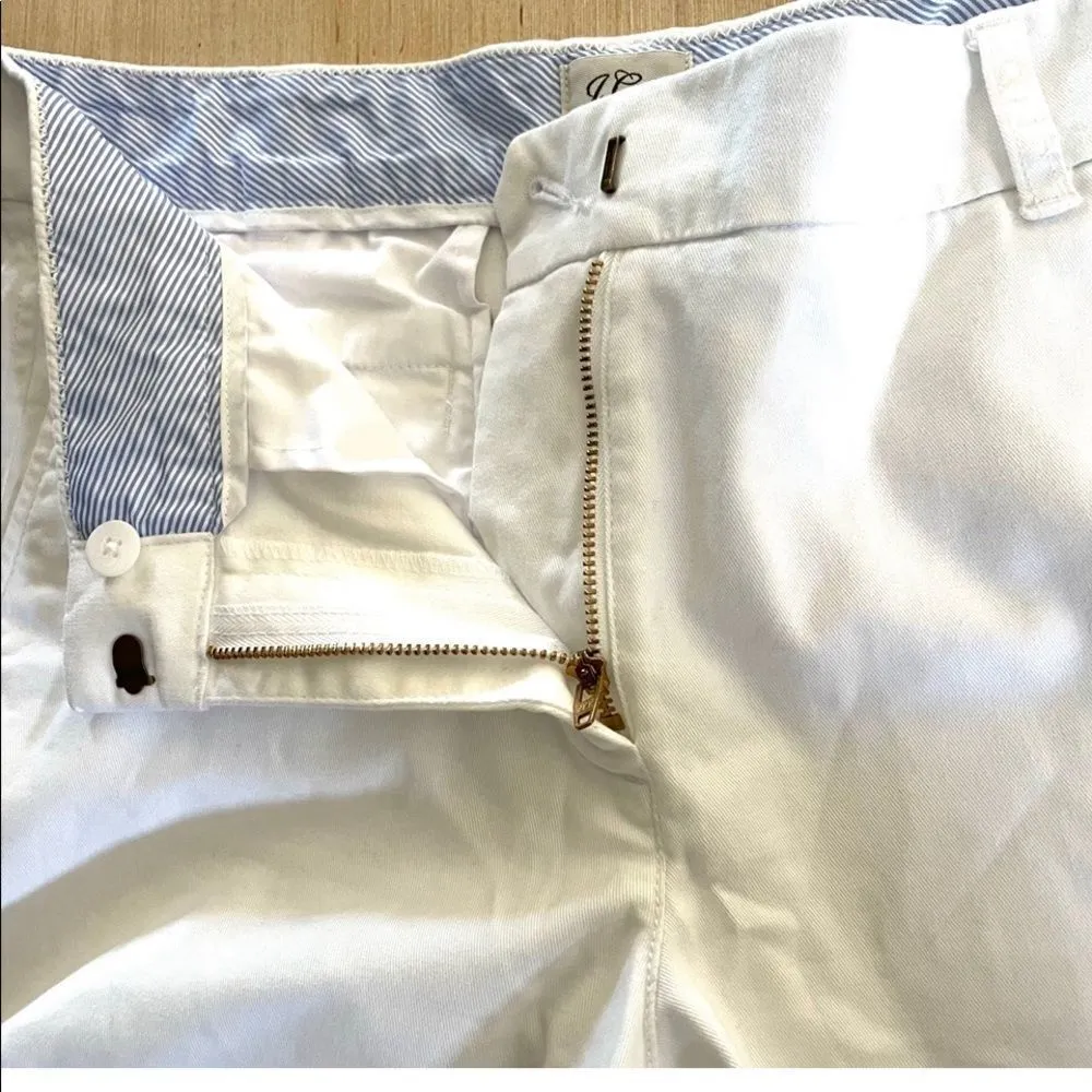 J Crew white classic chino shorts Size 8 - Image 6