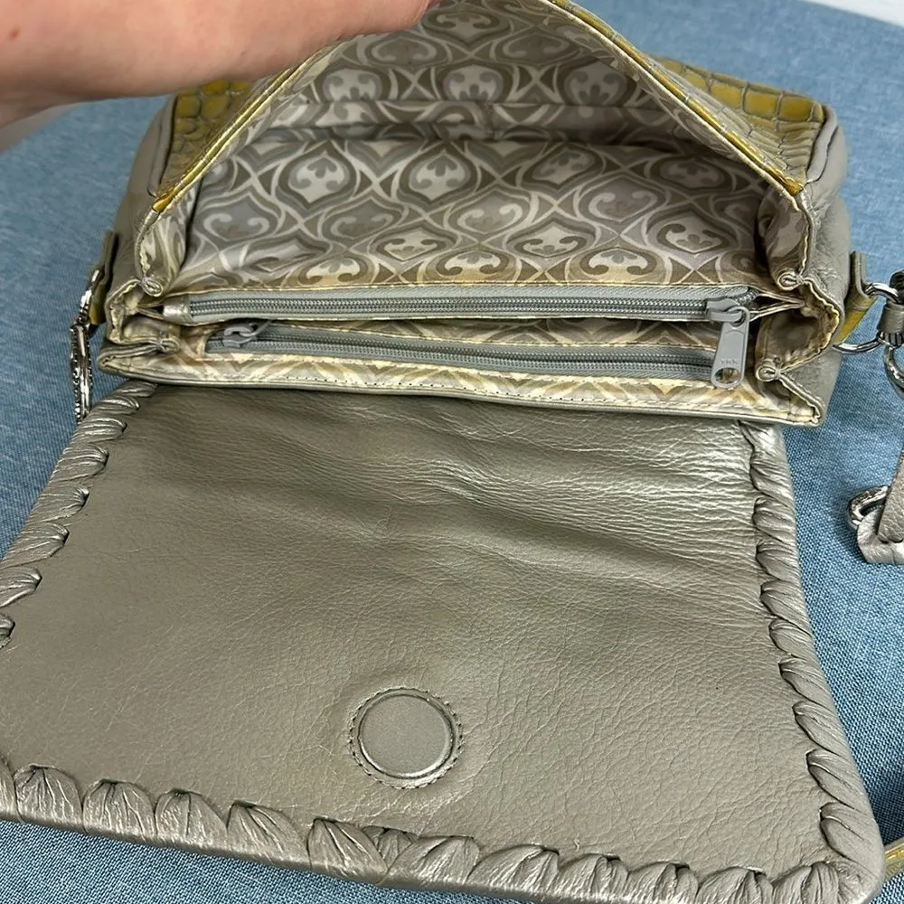 Brighton Yellow and Silver Shoulder Bag - Image 5