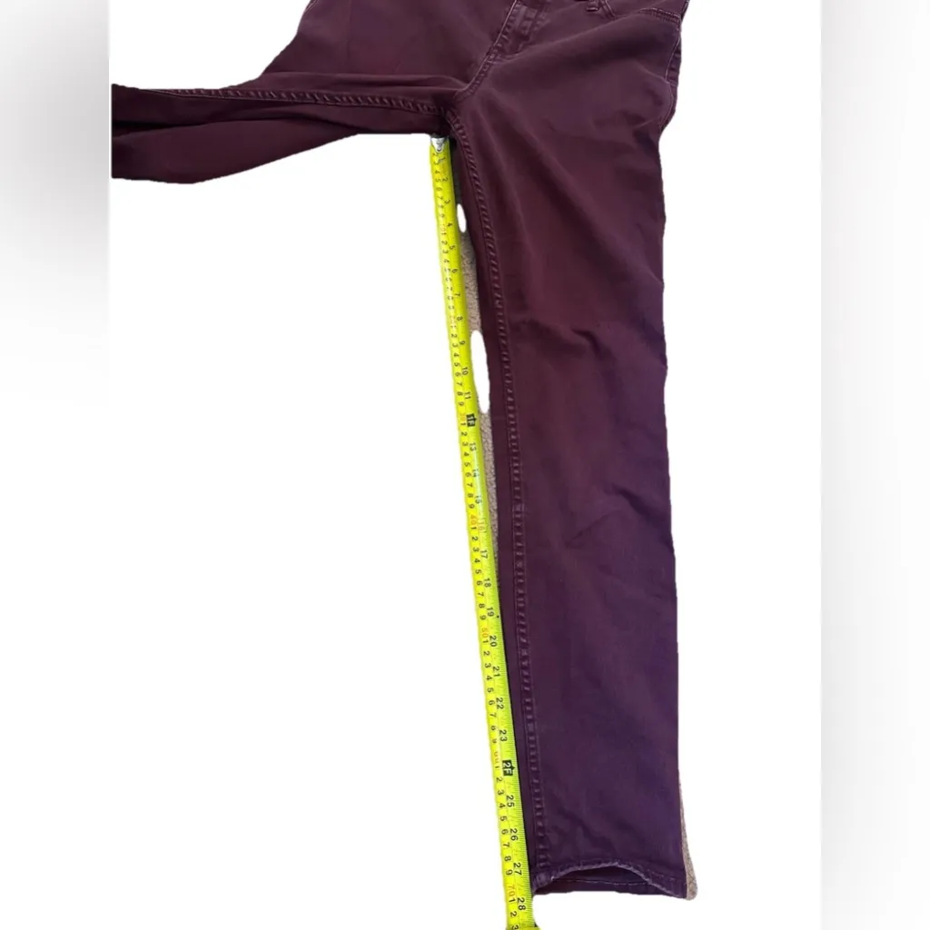 Abercrombie And Fitch Size 29 R 8 Women’s Skinny Jeans Ankle Burgundy - Image 3
